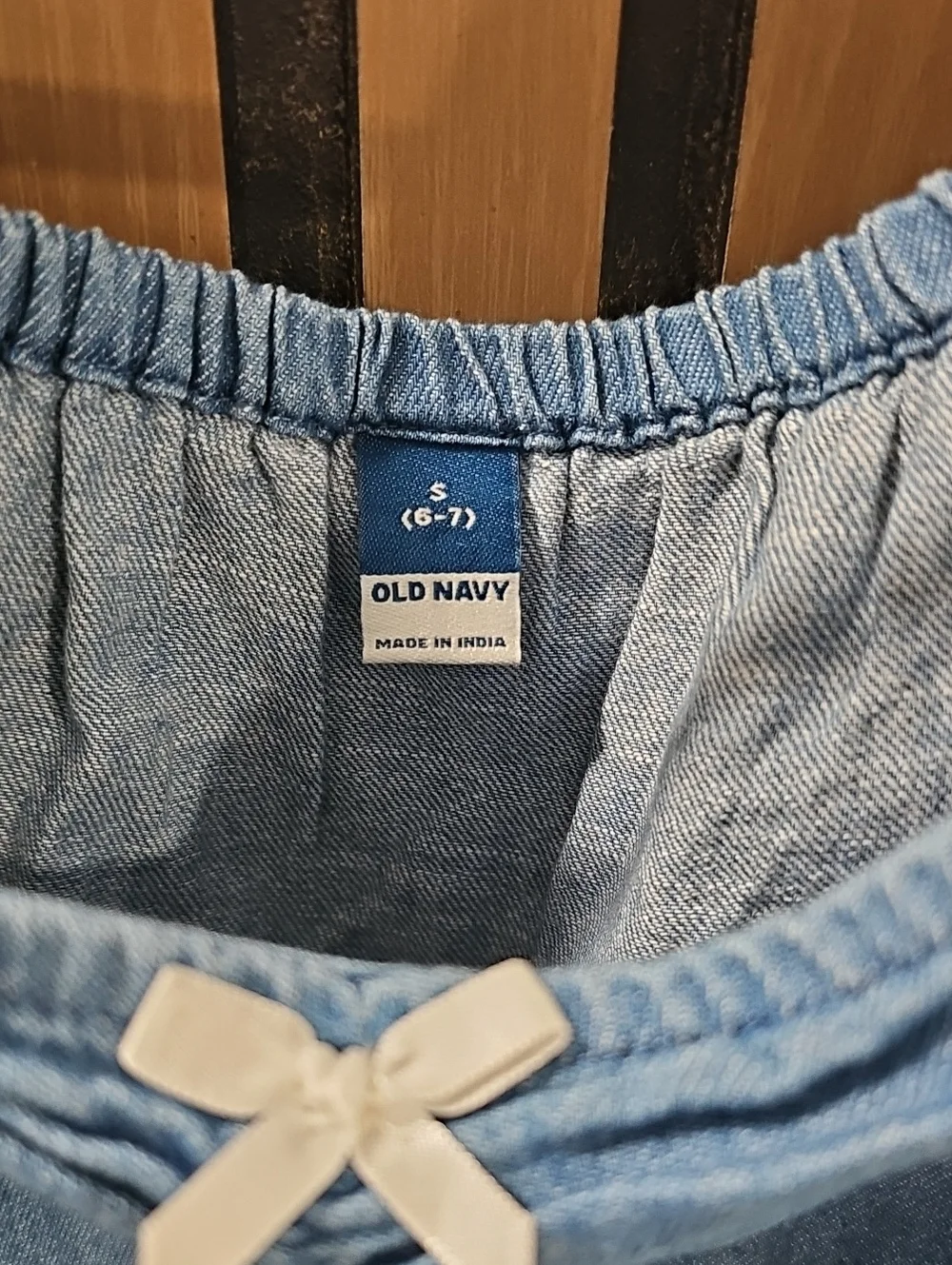 Old Navy Girls Short-sleeve Chambray Jumsuit Size Small 6/7